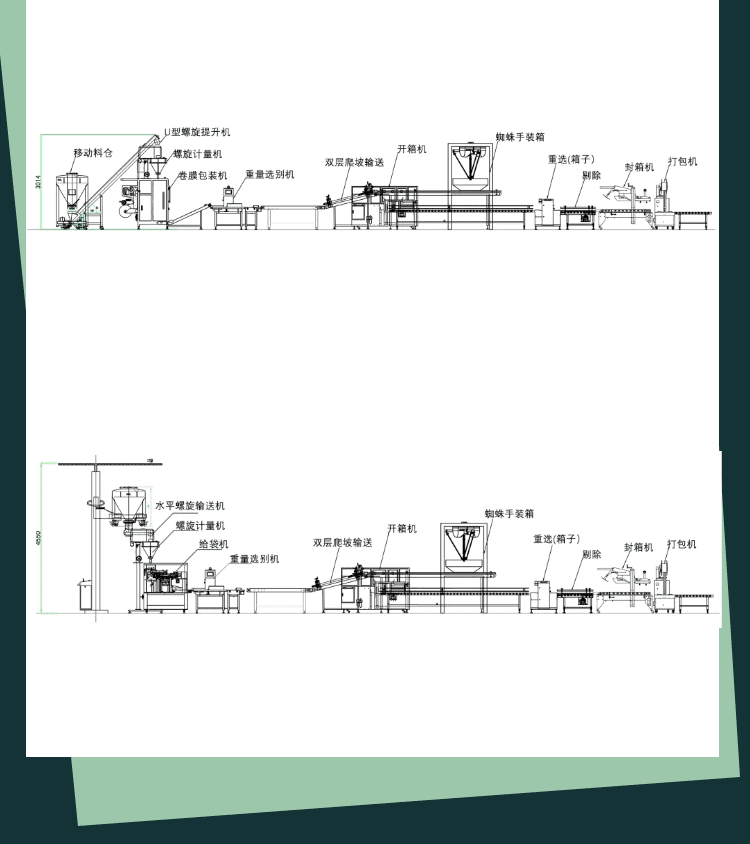 粉劑袋裝產(chǎn)品包裝流水線